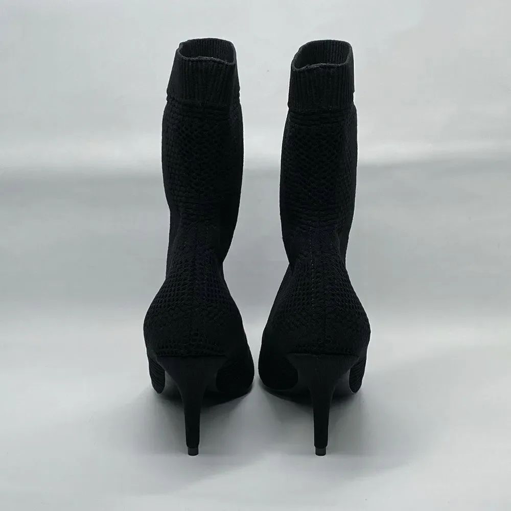 Balenciaga Knife 2.0 logo-appliquéd stretch-knit ankle boots - Picture 7 of 12